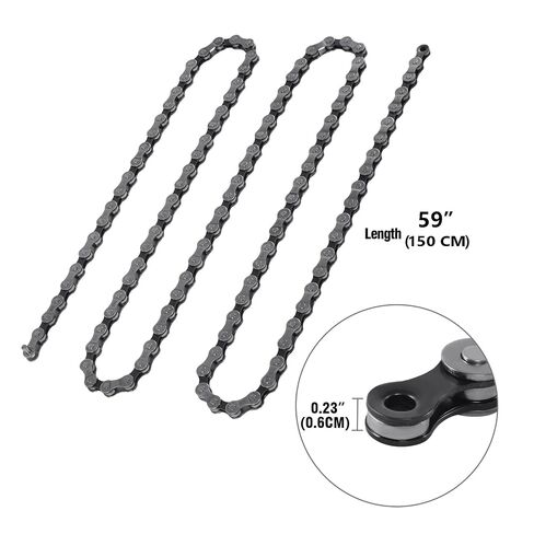 6 7 8 Speed Bike Chain, 1/2" x3/32 116 Links Carbon Steel MTB Bicycle Chain, Detachable Replacement Bike Chain 59 Inch Length in Saudi Arabia
