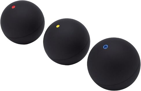 Vikye Squash Balls Set, Mixed Speeds Dot Rubber Racquetballs Bounce Training Equipment with Standard Size, for Beginners Advanced Players in Kuwait