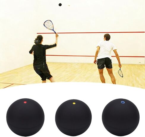 مجموعة كرات الاسكواش المطاطية من RiToEasysports، كرات مضرب عالية الارتداد، 3 سرعات نقطية، أزرق أحمر أصفر للمبتدئين، ممارسة التدريب على مضارب المحكمة الداخلية، اللاعبين الرياضيين in Kuwait