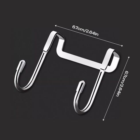 قطعتان من خطافات باب الخزانة وخطافات باب خزانة الملابس لتعليق أكياس المناشف والملابس in Kuwait