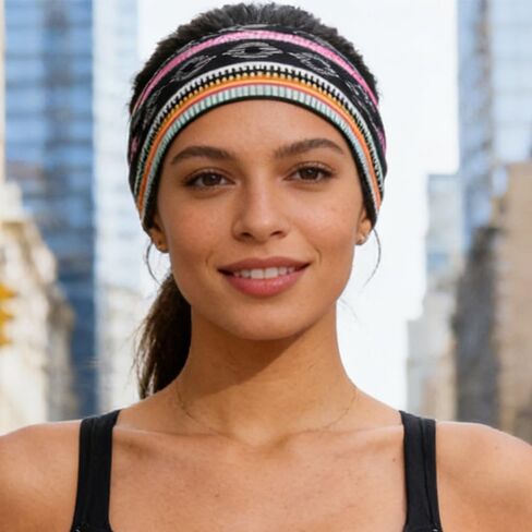 Stylish Sports Headband – Wide Cross Design, Sweat-Absorbent, Elastic & Breathable for Fitness and Outdoor Activities in Kuwait
