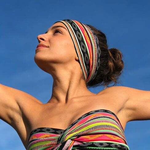 Stylish Sports Headband – Wide Cross Design, Sweat-Absorbent, Elastic & Breathable for Fitness and Outdoor Activities in Kuwait