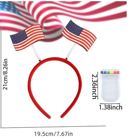 American Flag Headband and Face Paint Set Football fan headband Football Fan Accessories for Game Day Sports Party Decorations 2 Pack in Kuwait