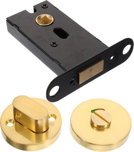 Privacy Indicator Lock for Bathroom Doors with Occupancy Display, Zinc Alloy Sturdy Bathroom Stall Lock Suitable for Office Buildings and Partition Door Privacy Protection in Kuwait