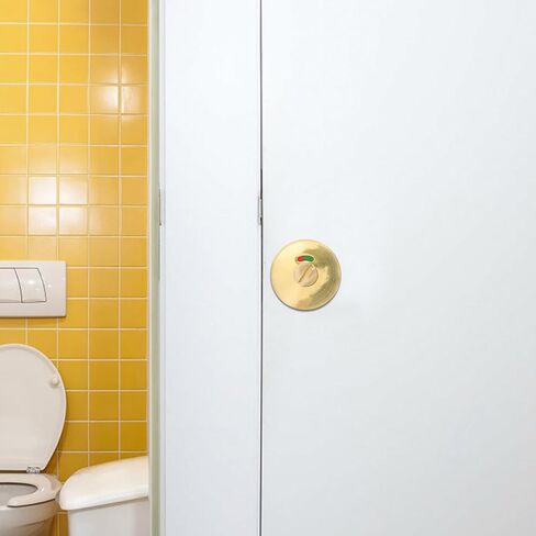 Privacy Indicator Lock for Bathroom Doors with Occupancy Display, Zinc Alloy Sturdy Bathroom Stall Lock Suitable for Office Buildings and Partition Door Privacy Protection in Kuwait