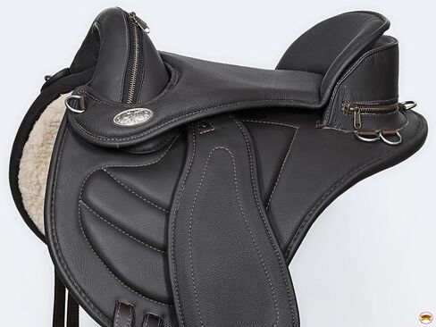 HILASON Horse English Treeless Saddle Endurance Trail Pleasure Leather in Kuwait