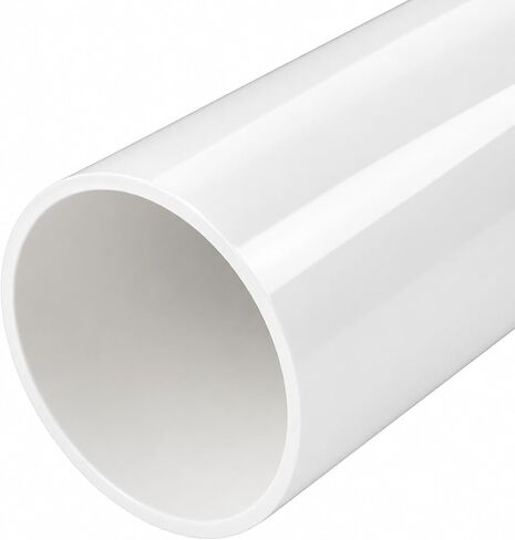 2 Pcs 1/2 Inch PVC Pipe with 0.84 Inch OD, 17 Inch SCH40 White Furniture Grade PVC Pipes, Fits Standard 1/2 Inch PVC Fittings, Easy to Cut for DIY Frames, Greenhouse, Garden and Workshop Projects in Saudi Arabia