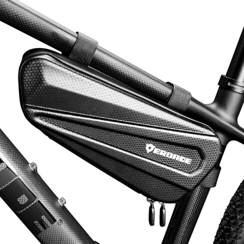 EROADE Bike Frame Bag, Bicycle Triangle Bag, Hard Shell Waterproof Down Tube Storage Bag for MTB Road Bike Cycling Accessories (1.2L) in Kuwait