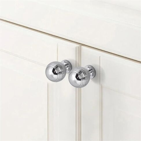Furniture Handles Solid Round Cabinet Wardrobe Dresser Drawer Cupboard Door Handle Pulls 1Pcs(8-Pearl Grey) in Kuwait