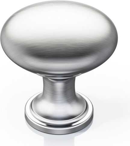 Veise 30 Pack Solid Zinc Alloy Single Hole Kitchen Cabinet Knobs Handles, Brushed Nickel Heavy Duty Round Knob Bedroom Drawer Pulls for Kitchen Cupboard Dresser Transitional Traditional Modern in Kuwait