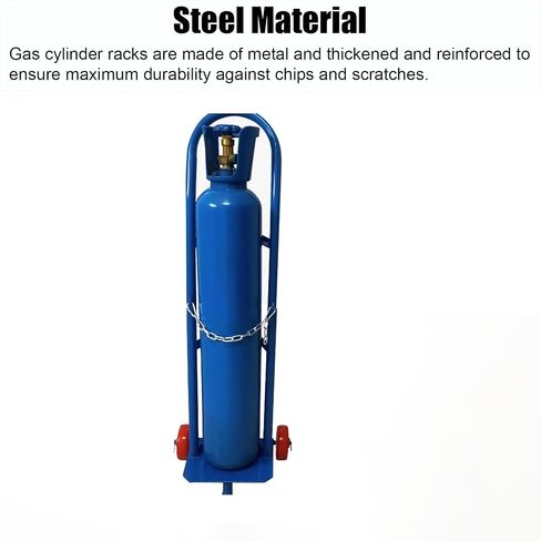 Oxygen Cylinder Rack Home Rolling Oxygen Tank Cart w/Wheels, Universal Gas Cylinder Dolly for Laboratory//Clinics, Long-Lasting Oxygen Organizer Rack, in Kuwait