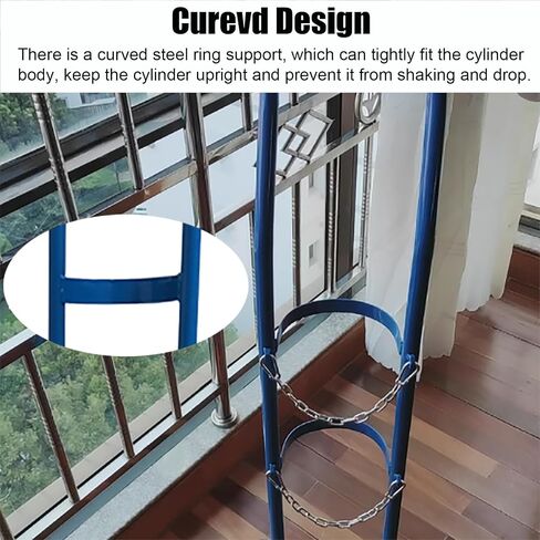 Oxygen Cylinder Rack Home Rolling Oxygen Tank Cart w/Wheels, Universal Gas Cylinder Dolly for Laboratory//Clinics, Long-Lasting Oxygen Organizer Rack, in Kuwait