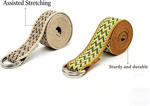 Exercise Band Pilates Strap Resistance Band Made of Polyester with Metal Buckle for Fitness Pilates Home Use in Kuwait