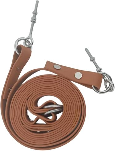2 Pieces Pilates Reformer Rope Pull Rope Band Strap Accessories Versatile PU Leather for Balance Training Workout Exercise Equipment Easy in Kuwait