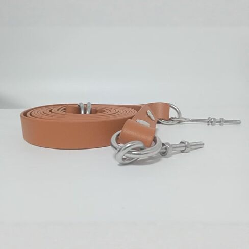 2 Pieces Pilates Reformer Rope Pull Rope Band Strap Accessories Versatile PU Leather for Balance Training Workout Exercise Equipment Easy in Kuwait