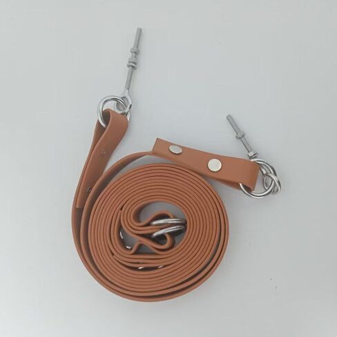 2 Pieces Pilates Reformer Rope Pull Rope Band Strap Accessories Versatile PU Leather for Balance Training Workout Exercise Equipment Easy in Kuwait