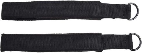 Pilates Double Loop Foot Straps with Soft for polar Fleece and Cotton Webbing for Reformer Exercises, D-Ring Attachment, Compatible with Most Pilates Beds and Equipment, 2 Pack in Kuwait