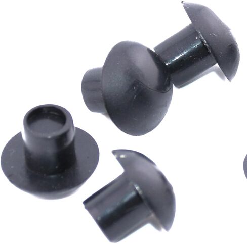 Push-in Mushroom Bumpers/Feet Fits 5/16" Hole w 5/8" OD, 1/4" Bumper Height (25) in Kuwait