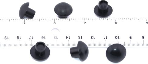Push-in Mushroom Bumpers/Feet Fits 5/16" Hole w 5/8" OD, 1/4" Bumper Height (25) in Kuwait