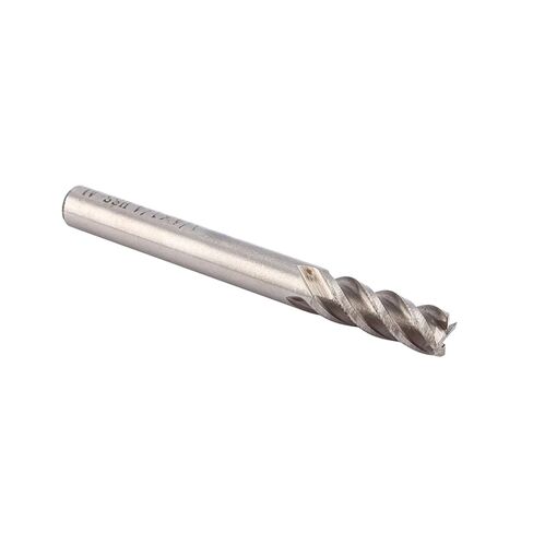 4 Flute Solid Carbide Coated End Mill Cutter for Metalworking Straight Flutes Working Cutter for Hardness Above 30 Degrees 1/4" Shank End Mills Metalworkers in Kuwait