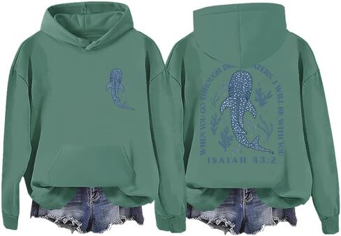 Whale Ocean Hoodie Shark Hoodie All Is Whale Shark Sweatshirt Ocean Sweatshirt in Saudi Arabia
