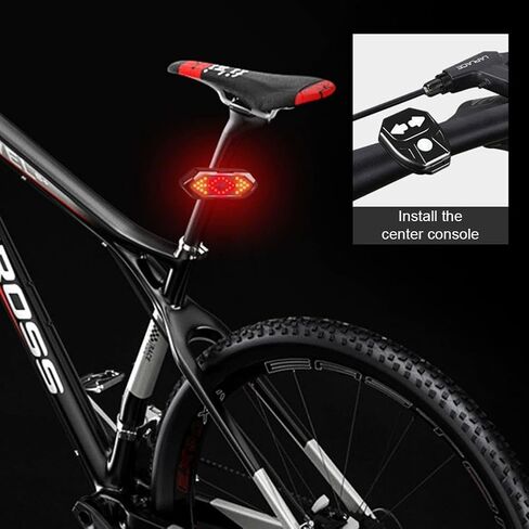 Bike Tail Light with Turn Signals, 2026 New Ultra Bright Wireless Remote Control Waterproof Bicycle Rear Light, USB Rechargeable Warning TailLight, for Biycle, E-Bike, Scooter in Kuwait