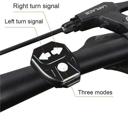 Bike Tail Light with Turn Signals, 2026 New Ultra Bright Wireless Remote Control Waterproof Bicycle Rear Light, USB Rechargeable Warning TailLight, for Biycle, E-Bike, Scooter in Kuwait