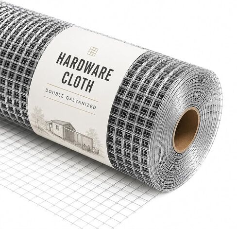 Hardware Cloth 1/4 Inch 48in x 100ft 23 Gauge Galvanized Chicken Wire Mesh | chicken coop garden fence poultry netting rabbit snake barrier rodent proof mesh gopher barrier animal enclosure outdoor mesh in Kuwait