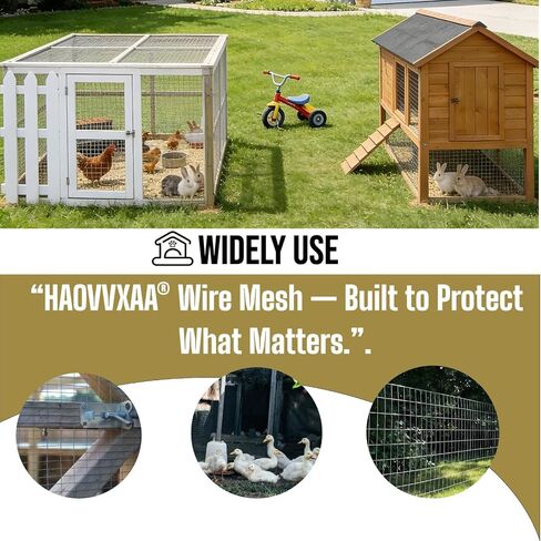 48 x 100 ft Black Hardware Cloth 1 Inch – 17 Gauge Vinyl Coated Welded Wire Mesh Roll, Heavy Duty PVC Coated Steel Fence for Garden, Chicken Coop, Outdoor Run, Animal Cage (1inch 48"x100') in Kuwait