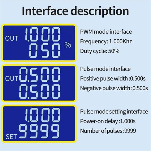 ZK-PP2K PWM Signal Generator 8A Driver Module for Motor/Lamp Dual Mode LCD PWM Pulse Frequency Duty Cycle Adjustable Module in Kuwait