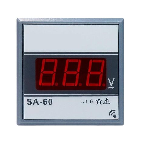 SA-60 30-500v AC LED Digital Voltmeter Tester Auto Car Motocycle Panel Power Voltage Meter 30V to 500V Volt Detector Monitor in Kuwait