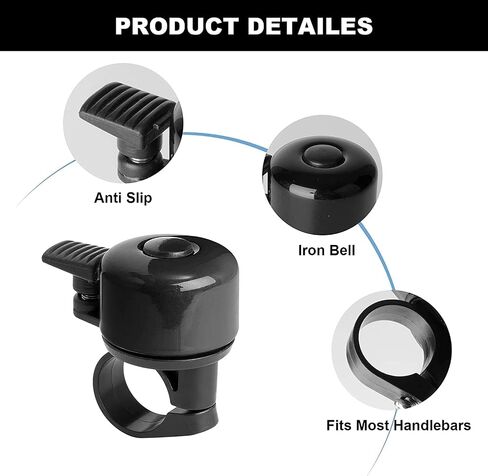 Bike Bell Mini Bicycle Bells for Ebike Conversion Kits,Loud Sound for Kids Adults Bike Horn for Road, Mountain Bike in Kuwait