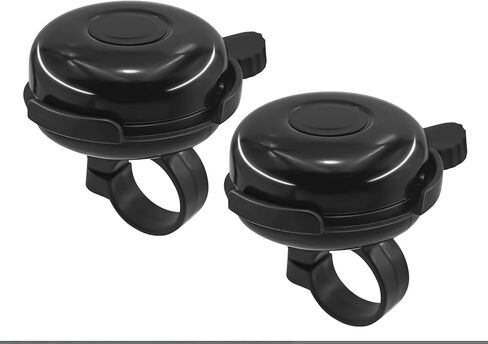 2 Pack Bike Bells for Adults, Loud Crisp Clear Sound, Durable Aluminum Alloy, Bicycle Bell for Adult Bikes, Easy to Install Cycling Accessories for Mountain Road and Commuter Safety in Kuwait
