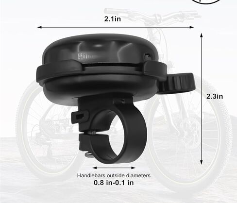 2 Pack Bike Bells for Adults, Loud Crisp Clear Sound, Durable Aluminum Alloy, Bicycle Bell for Adult Bikes, Easy to Install Cycling Accessories for Mountain Road and Commuter Safety in Kuwait