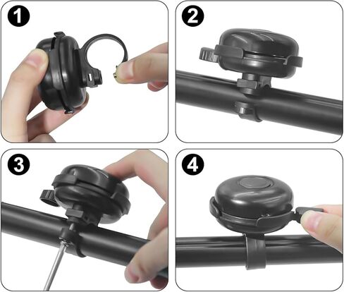 2 Pack Bike Bells for Adults, Loud Crisp Clear Sound, Durable Aluminum Alloy, Bicycle Bell for Adult Bikes, Easy to Install Cycling Accessories for Mountain Road and Commuter Safety in Kuwait