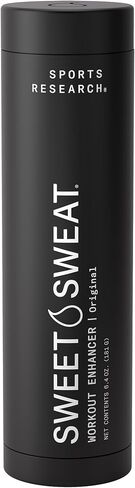 Sports Research® Waist Trimmer Pack - Sweet Sweat Waist Trimmer (Black/Pink, XXL) + Workout Enhancer Roll-On Gel Original Scent in Saudi Arabia