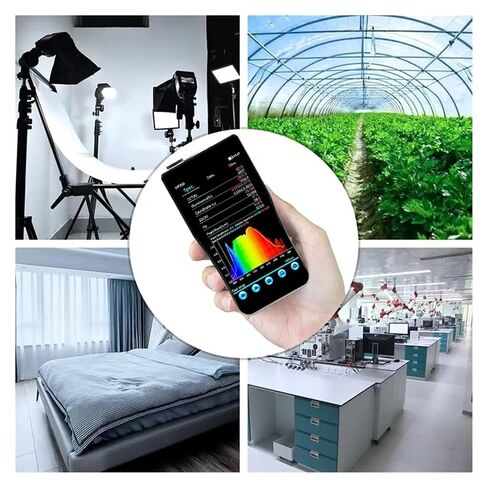 Spectrometer, HP350C Portable Light Spectrometer Handheld Optical to Test Lights Color Temperature Meter in Kuwait