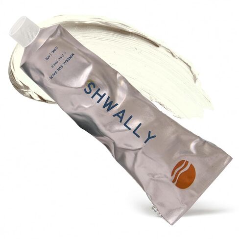 Shwally Zinc & Avocado Mineral SunBalm 30SPF، غسول الشمس البدائي الحقيقي الوحيد - 100٪ من زيت الشحم العشبي وزيت الأفوكادو وأكسيد الزنك غير النانو - آمن للحمل والرضاعة (جوز الهند العضوي + الفانيليا، 4 أونصة سائلة وغير ملون) in Kuwait