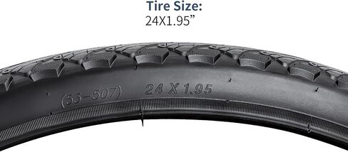YUNSCM 2-PCS 24" Road Bike Tires 24 x 1.95/53-507 and 24" Bike Tubes Schrader Valve Compatible with 24x1.90 24x1.95 24x2.0 Bike Bicycle Tires and Tubes (Y-705) in Saudi Arabia