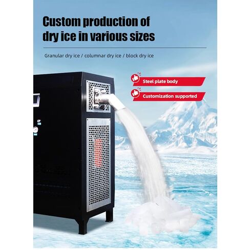 Automatic Dry Ice Pellet Making Machine for Equipment Cleaning & Biological Sample Storage, Industrial Dry Ice Pelletizer with 24/7 Continuous Production & Quick Mold Change in Kuwait