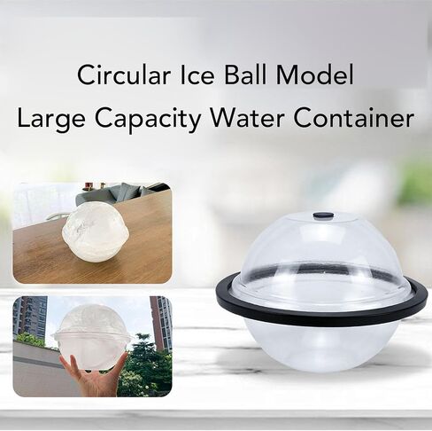 Zerodis Ice Cube سعة كبيرة من مادة السيليكون، تصميم قابل لإعادة الاستخدام، سهل التنظيف، كرات ومكعبات ثلج كبيرة جدًا للاستحمام، صانع الاسترخاء لصانع الحمام الدائري in Kuwait
