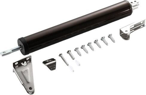 Automatic Door Closer Pneumatic Buffer for Fire Doors 50-90cm Adjustable Soft Closing Device for Wood Metal Residential Commercial White(B) in Kuwait
