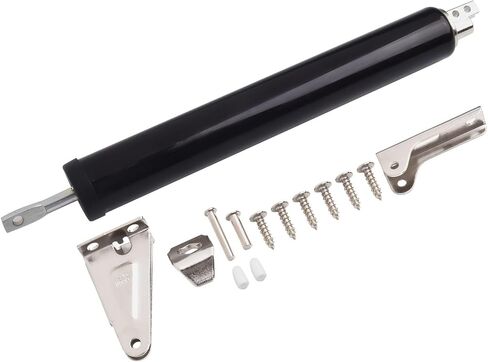 Automatic Door Closer Pneumatic Buffer for Fire Doors 50-90cm Adjustable Soft Closing Device for Wood Metal Residential Commercial White(B) in Kuwait