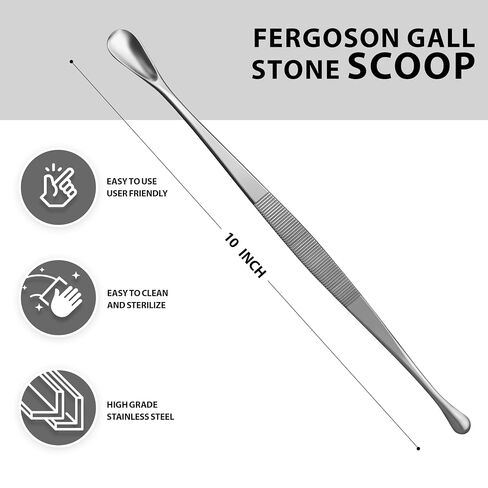 أدوات جراحية من Ferguson Gall Stone متوسطة الحجم ومزدوجة الأطراف، أداة دقيقة ذات أطراف على شكل ملعقة وتستخدم على نطاق واسع لإزالة حصوات المرارة من المثانة الصفراوية. in Kuwait