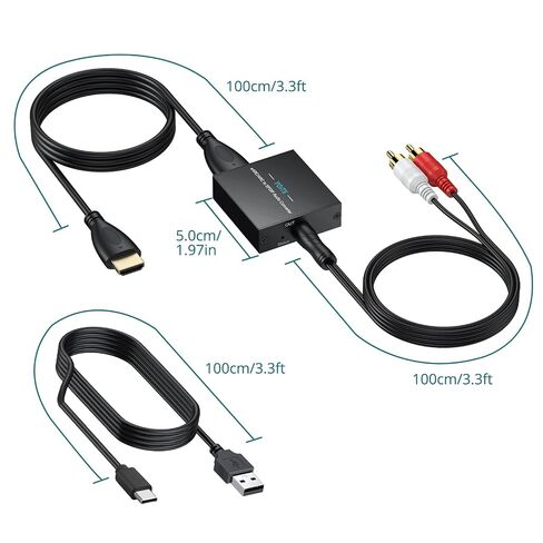 eARC/ARC إلى مستخرج صوت 3.5 مم، محول HDMI ARC مدمج مع ستيريو PCM 192 كيلو هرتز للتلفزيونات المتوافقة مع سماعات الرأس ومكبرات الصوت ومكبرات الصوت، ويدعم إخراج الاستريو، والتحكم في مستوى الصوت عن بعد CEC in Kuwait