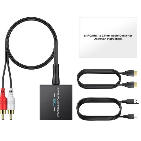 eARC/ARC إلى مستخرج صوت 3.5 مم، محول HDMI ARC مدمج مع ستيريو PCM 192 كيلو هرتز للتلفزيونات المتوافقة مع سماعات الرأس ومكبرات الصوت ومكبرات الصوت، ويدعم إخراج الاستريو، والتحكم في مستوى الصوت عن بعد CEC in Kuwait