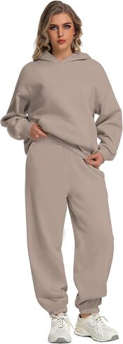 Kottke Womens 2 Piece Outfits Lounge Hoodie Sweatsuit Sets Plus Fall Fashion Clothes Pants Tracksuits in Saudi Arabia