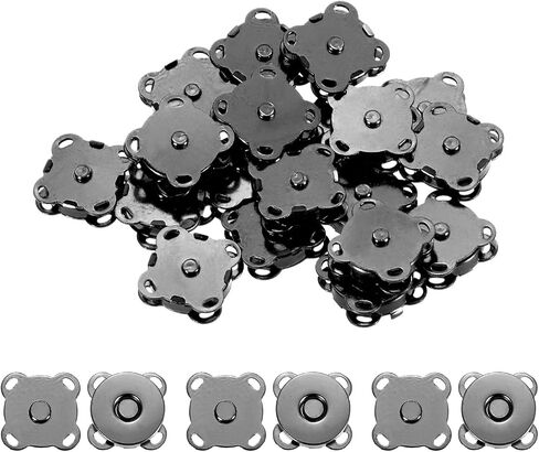 Magnetic Snaps Buttons [30Set] - Plum Magnetic Snap Closures Use for Handbag & Sewing & DIY Craft & Purses & Clothes & Bags- [Bronze-14MM/0.6IN] - Purse Clasps Button in Saudi Arabia