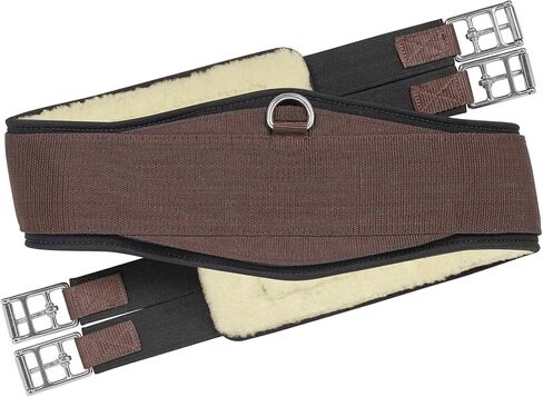 EquiFit Essential Schooling Girth with SheepsWool Liner – Breathable, Moisture-Wicking, Adjustable with Stainless Steel Roller Buckles – Multiple Sizes in Kuwait
