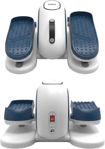 دراجة تمرينات Nobol PhysioGo2® تحت المكتب بيضاوية الشكل ثنائية الاتجاه للبالغين النشطين وكبار السن مع وضع آلي ومرفق حزام تمرين الذراع وشاشة LED مترية in Kuwait